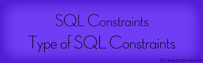 SQL Constraints